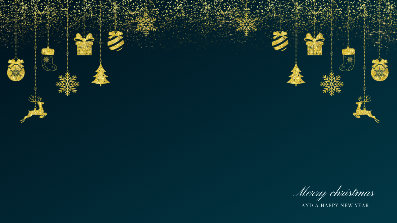 Green and Gold Glitter Elegant Christmas Zoom Virtual Background - Property  Health Check